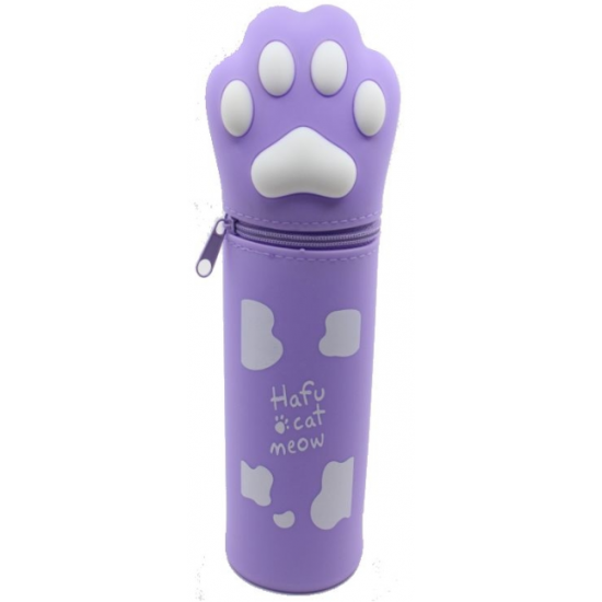 Κασετίνα Σιλικόνης - Purple Hafu Cat Meow Κασετίνα Σιλικόνης - Purple Hafu Cat Meow